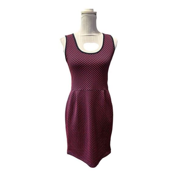 Collective Concepts Navy Dress Red Polka Dots Size S - Picture 1 of 4